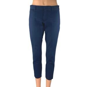 Banana Republic Sloan Women's Blue Skinny Mid Rise Crop Trousers Dress Pants 2P